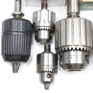 9x Various Old Jacobs Chucks
