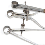 3x Old Moore & Wright Calipers + Smallwood Engineer Square No. 603 - OldTools.co.uk
