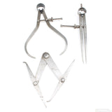 Starrett Multi-Angle Tool & 2x Old Moore & Wright Calipers - OldTools.co.uk