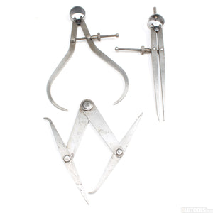 Starrett Multi-Angle Tool & 2x Old Moore & Wright Calipers - OldTools.co.uk