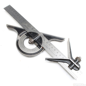 Old Rule, Protractor and 45 Degree Angle - OldTools.co.uk