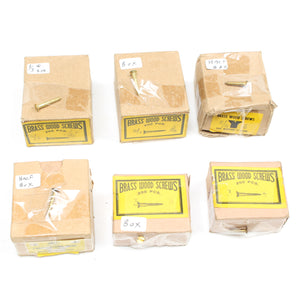 Brass Slotted Screws (CSK) - Sizes 3 & 4 - OldTools.co.uk