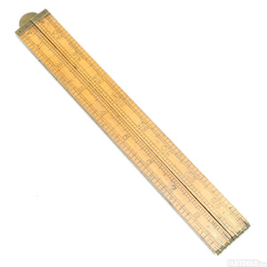 Old Alfred Harper Wooden Rule - 36" (Boxwood) - OldTools.co.uk