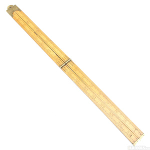 Old Alfred Harper Wooden Rule - 36" (Boxwood) - OldTools.co.uk
