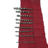 Old Twist Auger Drill Bits Set