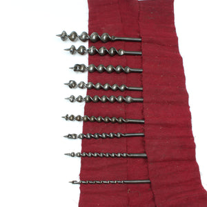 Old Twist Auger Drill Bits Set