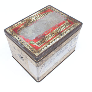 Old Tin Containing Many Old Brass Hinges