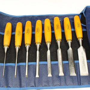SOLD - 8-Piece Marples Bevel Edge Chisels Set (Boxwood) CHISELS
