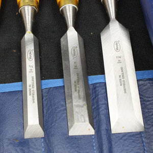 SOLD - 8-Piece Marples Bevel Edge Chisels Set (Boxwood) CHISELS