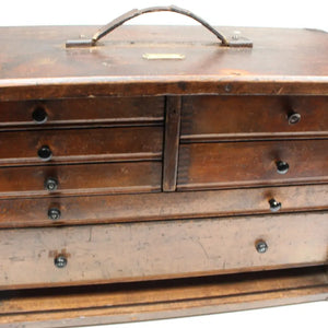 SOLD - Old Emir (London) Engineers Toolbox (Oak) Other Tools