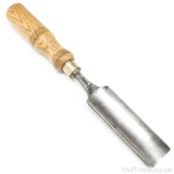 SOLD - Old Wide Outcannel Firmer Gouge - 1 1/2’’ (Ash) CHISELS