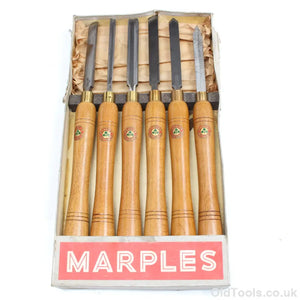 SOLD - Old Wm Marples Woodturning Tools Set - UK ONLY chisels