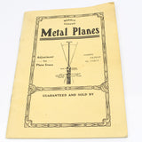 Norris Metal Planes Tool Catalogue - OldTools.co.uk