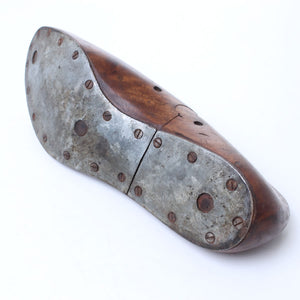 Clog Makers Wooden Shoe Last (Dark Wood) - OldTools.co.uk