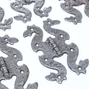4x Large Snake Hinges (+ 1 Spare) - OldTools.co.uk