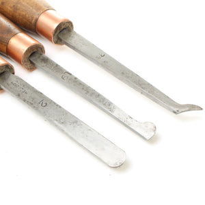 3x Melhuish Woodturning Tools (Beech) - UK ONLY