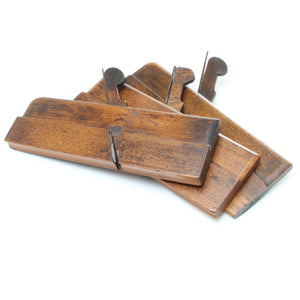 3x Wooden Hollow and Round Planes (Beech)