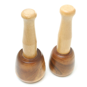 SOLD - 2x Lignum Wood Carving Mallets