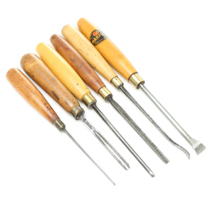 12 Vintage Wm. Ash & Co Woodworking Carving Wood Carving Chisels Set