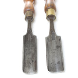 2x Old Gilpin Firmer Gouges (Ash)
