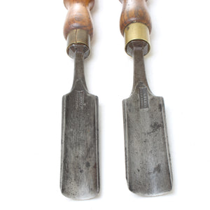 2x Old Gilpin Firmer Gouges (Ash)