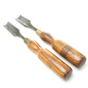 2x Old Gilpin Firmer Gouges (Ash)
