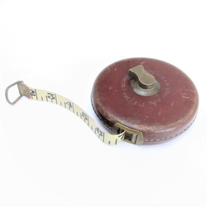 Chesterman 'Treble' Leather Tape Measure No. 1535 - 50ft