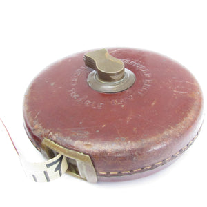 Chesterman 'Treble' Leather Tape Measure No. 1535 - 50ft