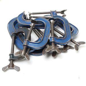 SOLD - 9x Old Record G-Clamps (Made In England)