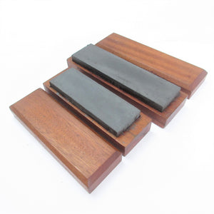 2x Boxed Oilstone Sharpening Stones (Mahogany)