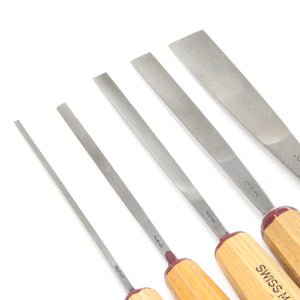 SOLD - 5x Pfeil Wood Carving Gouges - Series 2 (Ash)