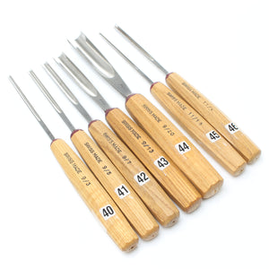 SOLD - 7x Pfeil Wood Carving Gouges - Series 9 & 11 (Ash)