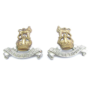 2x Fide Et Fiducia Royal Army Pay Corps Military Badges