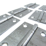 11x Thin Steel Hinges (TC, Made In England)