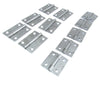 11x Thin Steel Hinges (TC, Made In England)