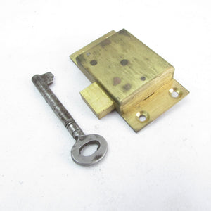 Brass Lock - 2 Lever - 64mm x 34mm