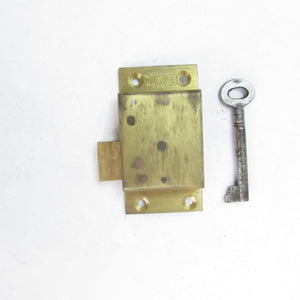 Brass Lock - 2 Lever - 64mm x 34mm