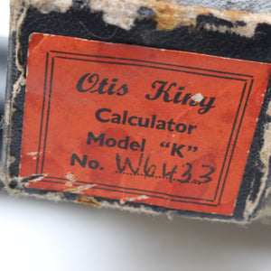 Old Otis King Calculator No. 414 - Model 'K'