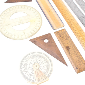 Collection Of Measuring Rules (Ash, Beech, Boxwood)