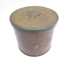 Old Floral Tin