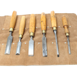 6x Old Sorby Chisels Set (Boxwood)