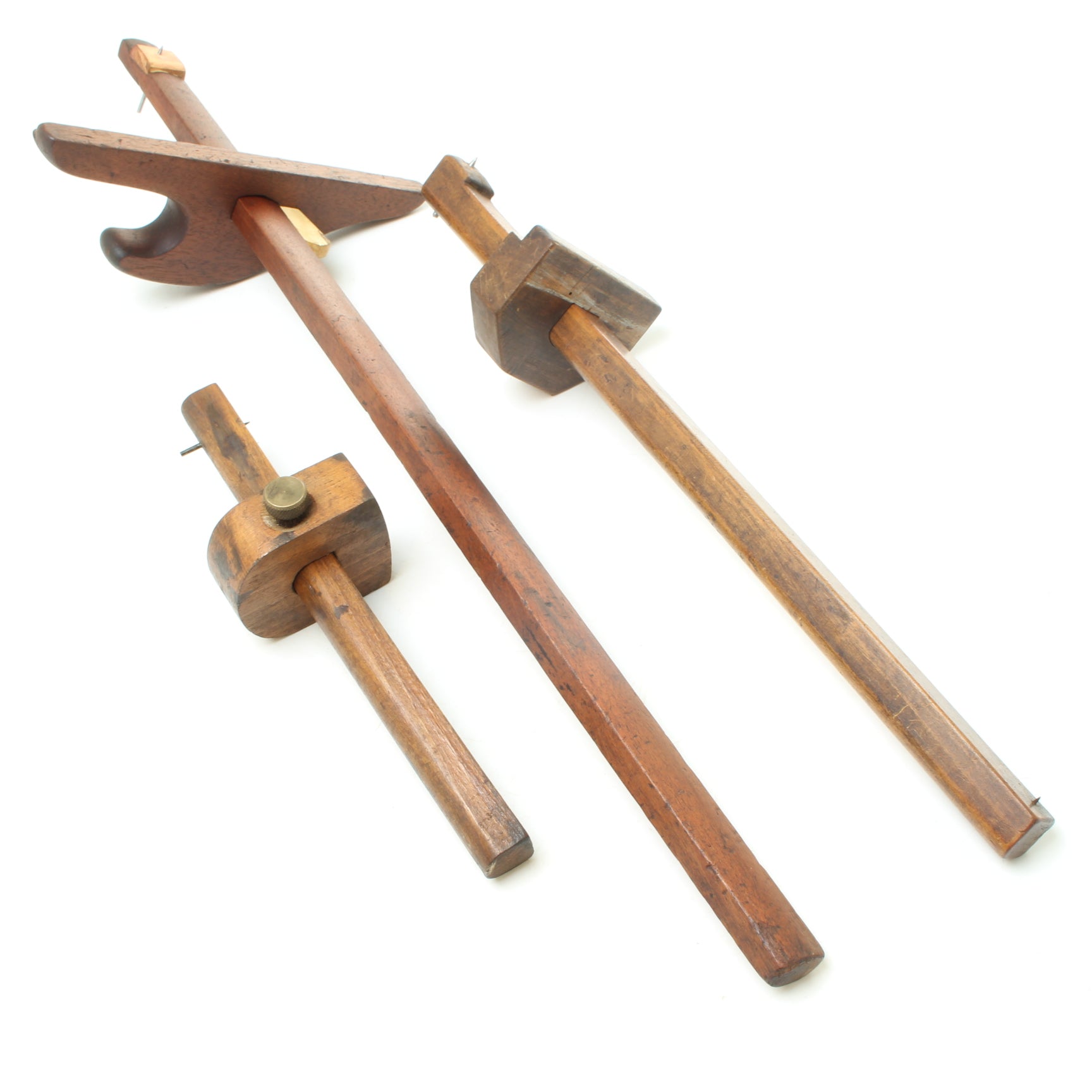 Large Try Square and Gauges (Beech, Mahogany, Walnut) – OldTools.co.uk
