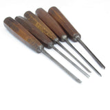 SOLD - 5x Herring Carving Tool Set (Mahogany)