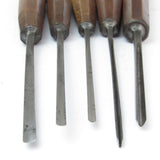 SOLD - 5x Herring Carving Tool Set (Mahogany)