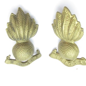 SOLD - 2x Ubique Royal Artillery Officers Collar Badges