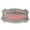 Charles Roberts & Co Tank Builders Plate / Plaque / Sign