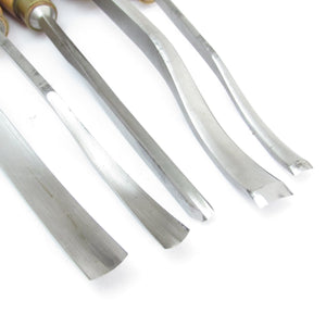 SOLD - 5x Ashley Iles Wood Carving Tools Set (Beech)