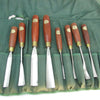 SOLD - 8x Ashley Iles Wood Carving Set (Bubinga)