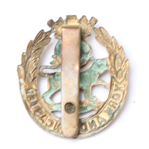 SOLD - Old York and Lancaster Cap Badge