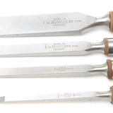 SOLD - 4x Old Marples Mortice Chisels - 1/4" - 1" (Ash)